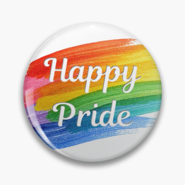 Item preview, Happy Pride Rainbow Brushstroke Design - LGBTQ Watercolor Paint Pride Gift designed and sold by DonnaRaine.