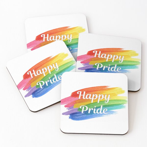 Item preview, Happy Pride Rainbow Brushstroke Design - LGBTQ Watercolor Paint Pride Gift designed and sold by DonnaRaine.