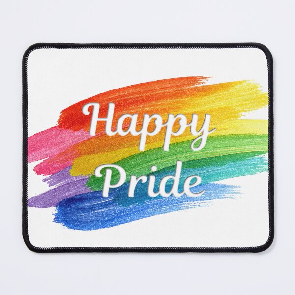 Item preview, Happy Pride Rainbow Brushstroke Design - LGBTQ Watercolor Paint Pride Gift designed and sold by DonnaRaine.