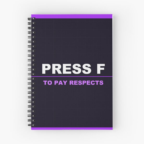 Item preview, Press F To Pay Respects designed and sold by LowKesDesigns.