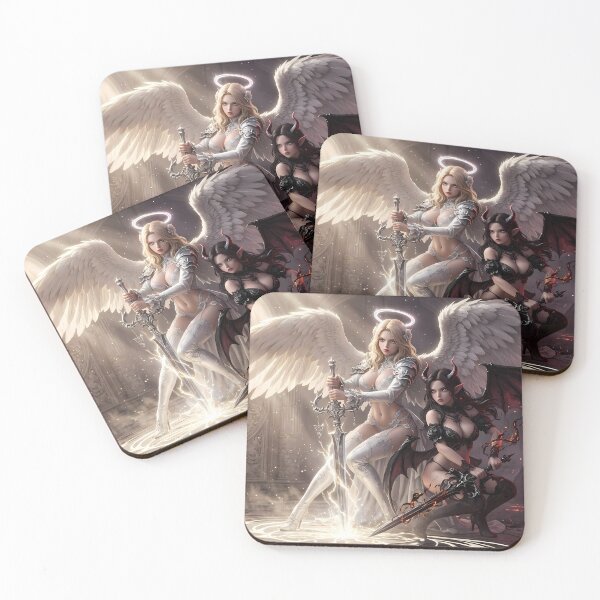 Item preview, Duel of Angel and Demon Knights designed and sold by GalleryBrisArt.