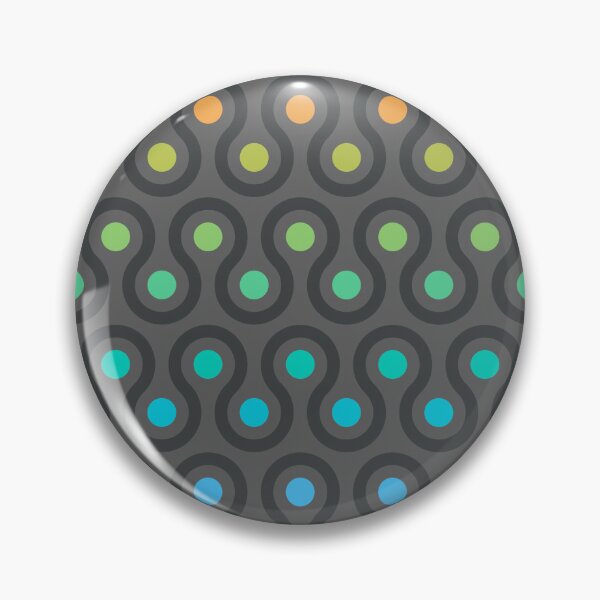 Item preview, Geometric Pattern - Looped Circles - Dark Chalk Rainbow designed and sold by Red Wolf.