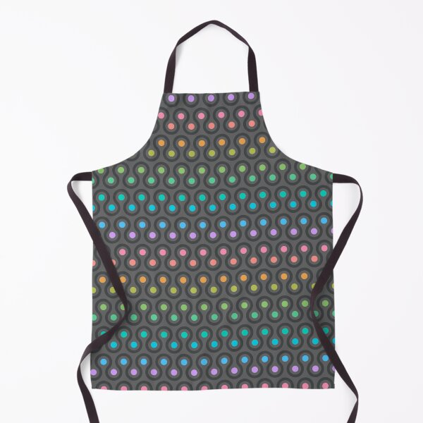 Item preview, Geometric Pattern - Looped Circles - Dark Chalk Rainbow designed and sold by Red Wolf.