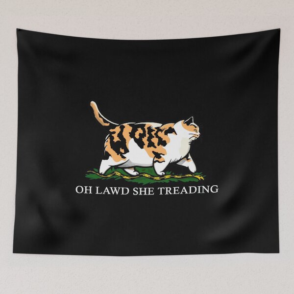 Item preview, Oh Lawd She Treading Calico Cat designed and sold by gre-good-sweet.