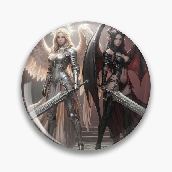 Item preview, Duel of Angel and Demon Knights designed and sold by GalleryBrisArt.
