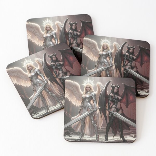 Item preview, Duel of Angel and Demon Knights designed and sold by GalleryBrisArt.
