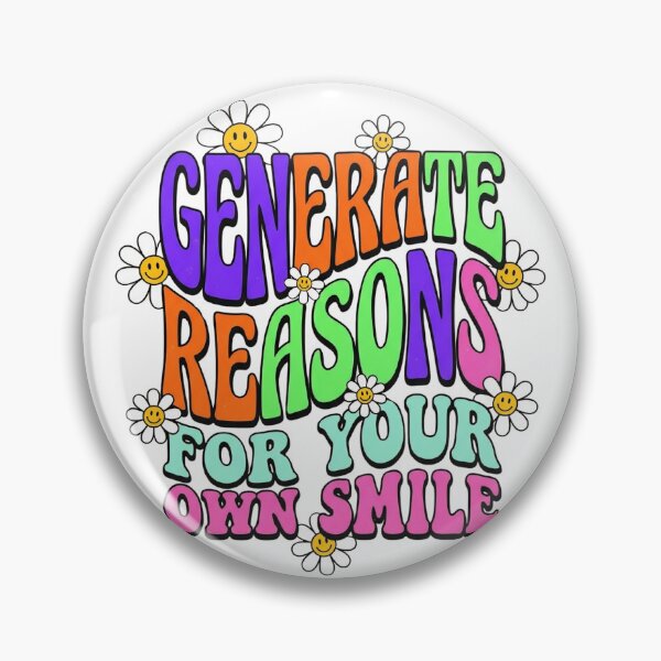 Item preview, Generate Reasons For Your Own Smile - Groovy Retro Typography designed and sold by CrystalCove11.