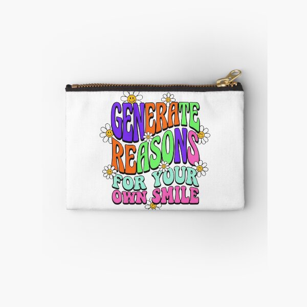 Item preview, Generate Reasons For Your Own Smile - Groovy Retro Typography designed and sold by CrystalCove11.