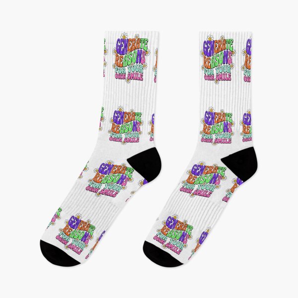 Item preview, Generate Reasons For Your Own Smile - Groovy Retro Typography designed and sold by CrystalCove11.