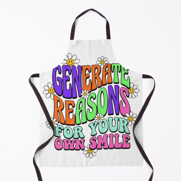 Item preview, Generate Reasons For Your Own Smile - Groovy Retro Typography designed and sold by CrystalCove11.