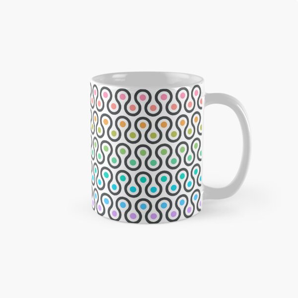 Item preview, Geometric Pattern - Looped Circles - Light Chalk Rainbow designed and sold by Red Wolf.