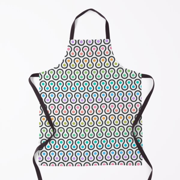 Item preview, Geometric Pattern - Looped Circles - Light Chalk Rainbow designed and sold by Red Wolf.