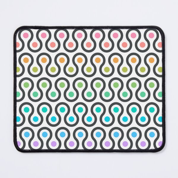 Item preview, Geometric Pattern - Looped Circles - Light Chalk Rainbow designed and sold by Red Wolf.