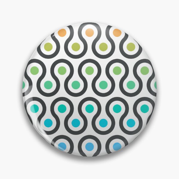 Item preview, Geometric Pattern - Looped Circles - Light Chalk Rainbow designed and sold by Red Wolf.