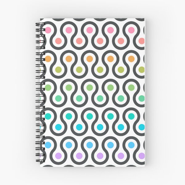 Item preview, Geometric Pattern - Looped Circles - Light Chalk Rainbow designed and sold by Red Wolf.