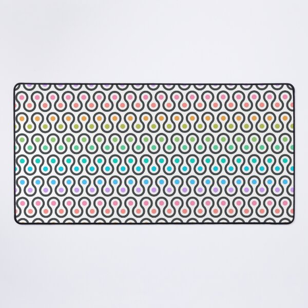 Item preview, Geometric Pattern - Looped Circles - Light Chalk Rainbow designed and sold by Red Wolf.