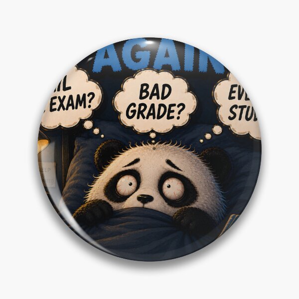 Item preview, ⁠Funny Overthinking Panda Midnight Anxiety⁠ designed and sold by Easternpantry.