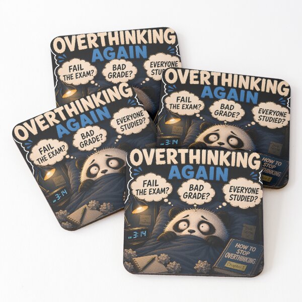 Item preview, ⁠Funny Overthinking Panda Midnight Anxiety⁠ designed and sold by Easternpantry.