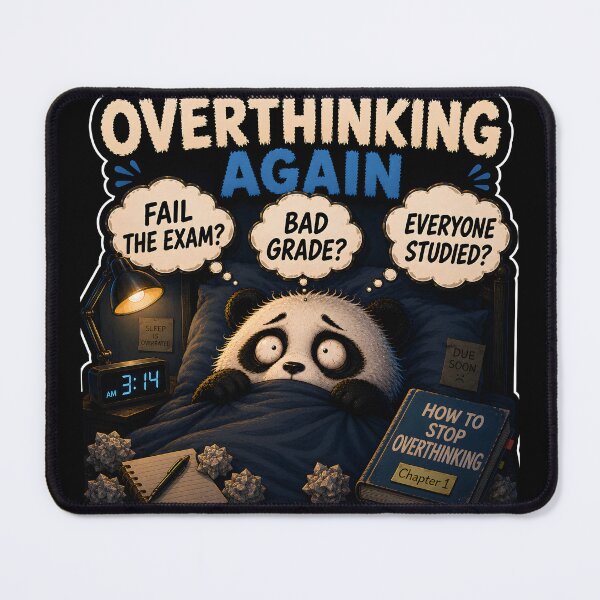 Item preview, Funny Overthinking Panda Midnight Anxiety designed and sold by Easternpantry.
