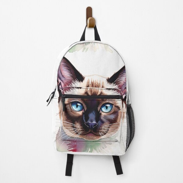 Item preview, Siamese Watercolor Portrait designed and sold by PixorStudio.