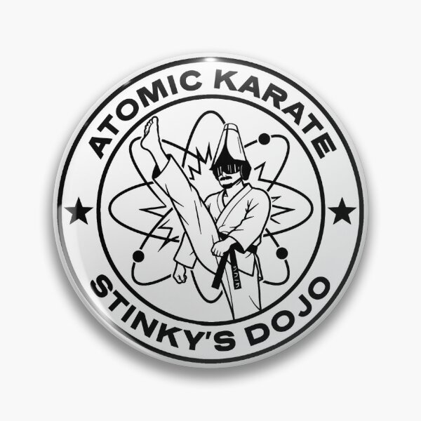 Item preview, Atomic Karate Badge - Transparent TWRP designed and sold by Periwinkle Popsicle.
