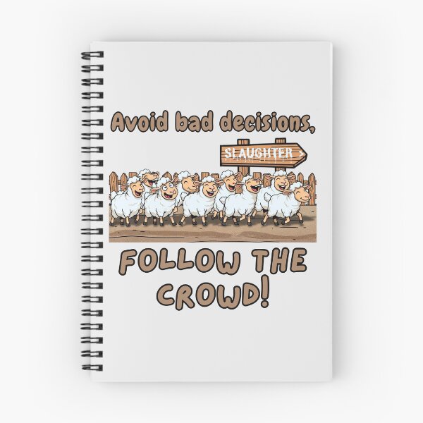 Item preview, Naive Sheep - Avoid Bad Decisions, Follow the Crowd designed and sold by Marlette LLC.