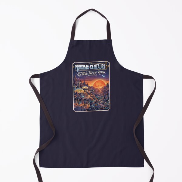 Item preview, Proxima Centauri b Retro NASA Travel Poster Twilight Resort designed and sold by RetroRewind Studio.