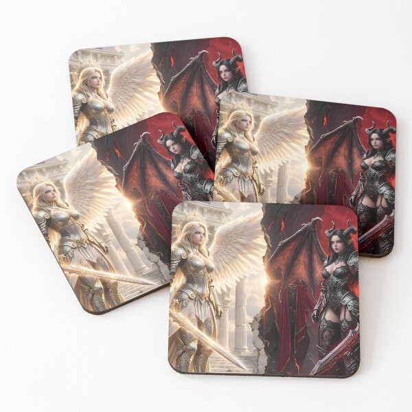 Item preview, Duel of Angel and Demon Knights designed and sold by GalleryBrisArt.