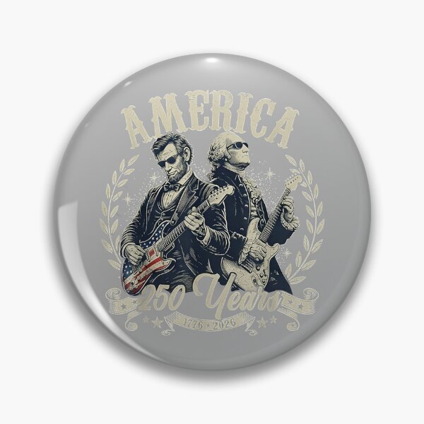 Item preview, USA George Washington Abe Lincoln Playing Guitar 250th designed and sold by GreggRoss.