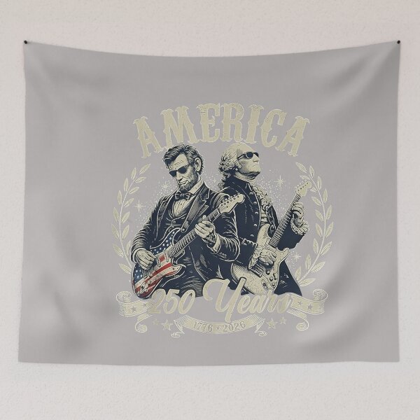 Item preview, USA George Washington Abe Lincoln Playing Guitar 250th designed and sold by GreggRoss.