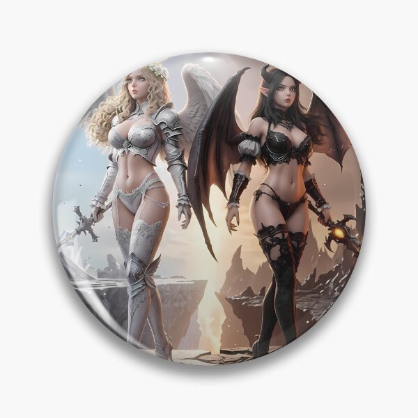 Item preview, Duel of Angel and Demon Knights designed and sold by GalleryBrisArt.