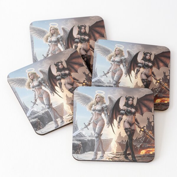 Item preview, Duel of Angel and Demon Knights designed and sold by GalleryBrisArt.