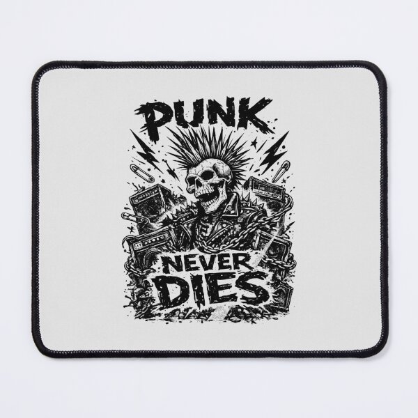 Item preview, Punk Never Dies  | Mohawk Skull Punk Rock Illustration | Underground Rebel Art designed and sold by paulo silveira.