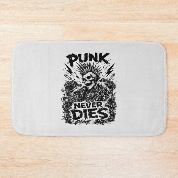 Item preview, Punk Never Dies  | Mohawk Skull Punk Rock Illustration | Underground Rebel Art designed and sold by paulo silveira.