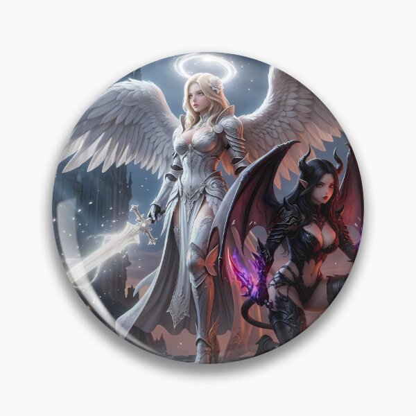 Item preview, Duel of Angel and Demon Knights designed and sold by GalleryBrisArt.