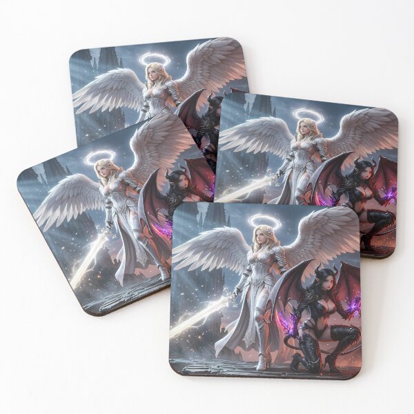 Item preview, Duel of Angel and Demon Knights designed and sold by GalleryBrisArt.