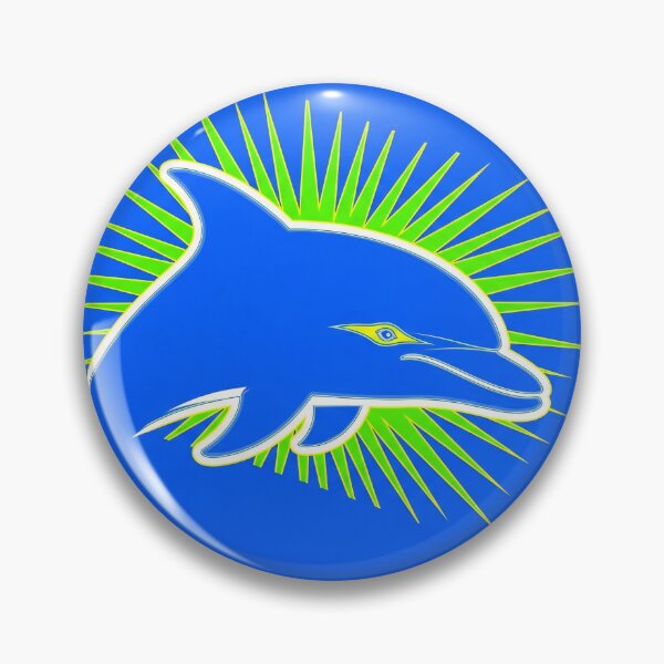 Item preview, Dolphin Starburst Emblem designed and sold by PixorStudio.