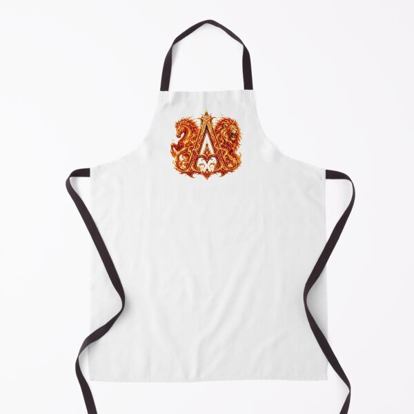 Item preview, Flameborn Zodiac Horse Leo Letter A designed and sold by BlissBlvdShop.
