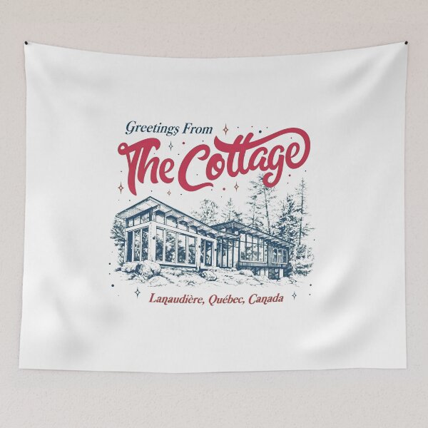 Item preview, Greetings From The Cottage Quebec Retro Getaway designed and sold by snugglee.