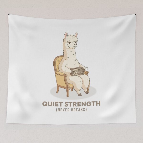 Item preview, Alpaca Listening to Radio Music Retro Aesthetic designed and sold by Cozy Vintage Animal.