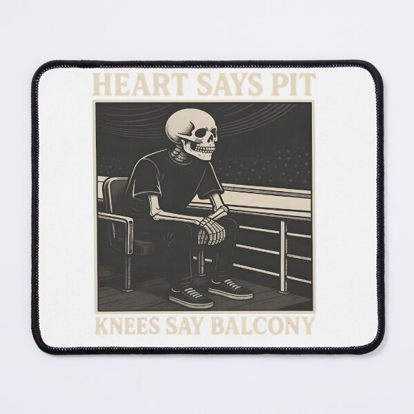 Item preview, Skeleton Concert Balcony Humor Garment designed and sold by snugglee.
