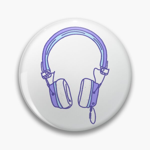 Item preview, purple headphones designed and sold by The Blue&Purple Cat.
