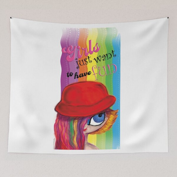 Item preview, Cyndi Lauper - Girls just want to have fun designed and sold by Alê Diaz Design Studio.