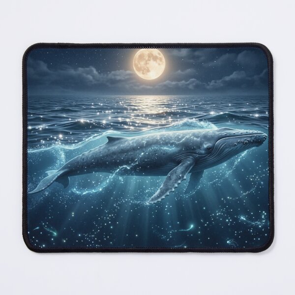 Item preview, Blue Whale under the Moon designed and sold by MY HAPPY PLACE .