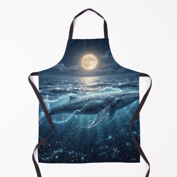 Item preview, Blue Whale under the Moon designed and sold by MY HAPPY PLACE .