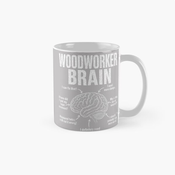 Item preview, Woodworker Brain Funny Carpenter Workshop DIY Lumber Tools designed and sold by GreggRoss.