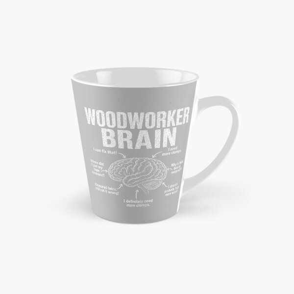 Item preview, Woodworker Brain Funny Carpenter Workshop DIY Lumber Tools designed and sold by GreggRoss.