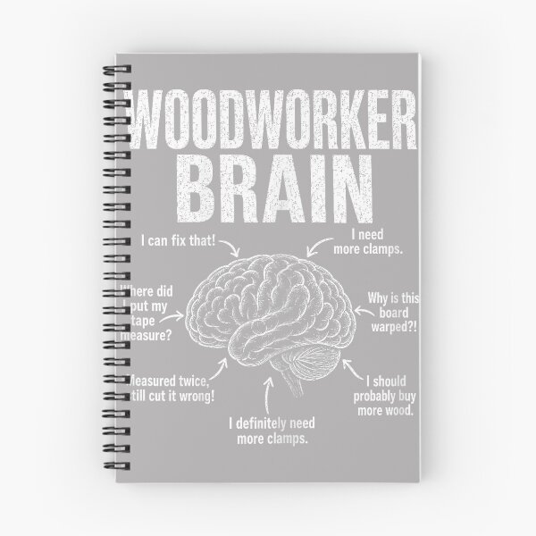 Item preview, Woodworker Brain Funny Carpenter Workshop DIY Lumber Tools designed and sold by GreggRoss.