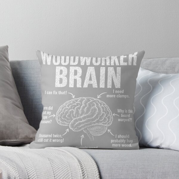 Item preview, Woodworker Brain Funny Carpenter Workshop DIY Lumber Tools designed and sold by GreggRoss.
