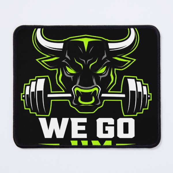 Item preview, We Go Jim Muscular Bull Gym Motivation Meme designed and sold by Digistore1221.